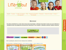 Tablet Screenshot of litteratout.com
